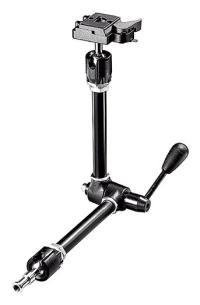 Manfrotto Magic Arm in zwei Ausfhrungen 143 hlt fester, 244 ist praktischer in der Bedienung. Befestigung mit Super Clamp 035 oder 635, alternativ Magnetfu